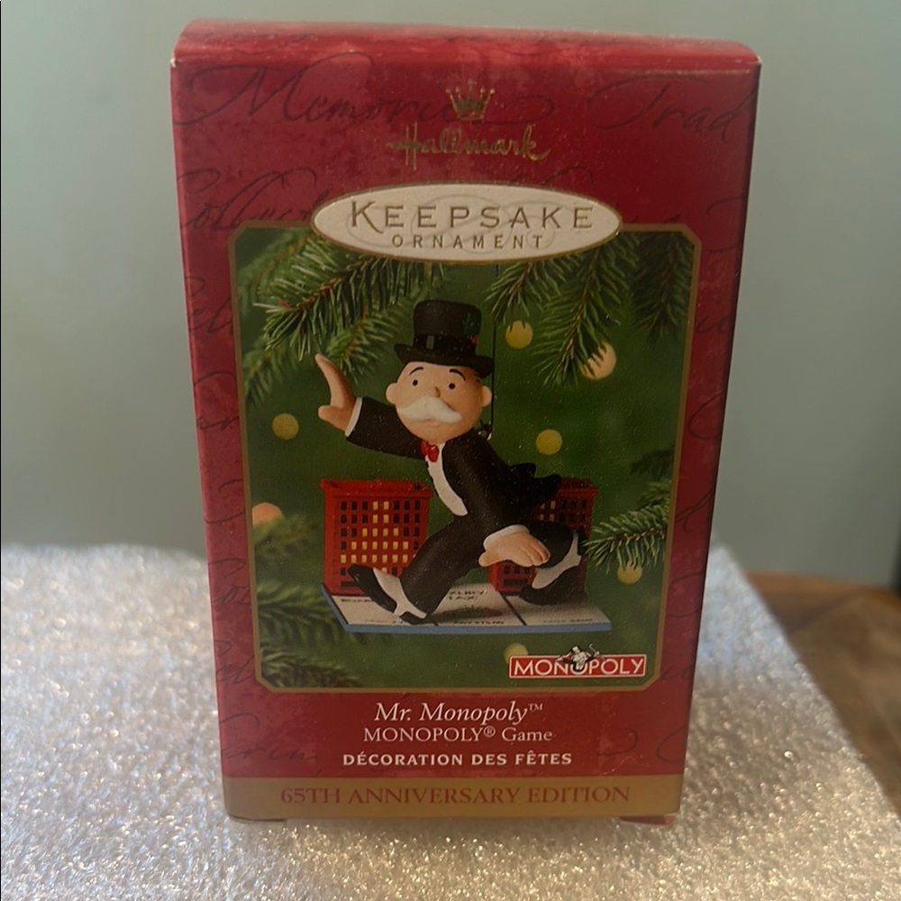 Hallmark Keepsake Ornament Mr. Monopoly 65th Anniversary Edition